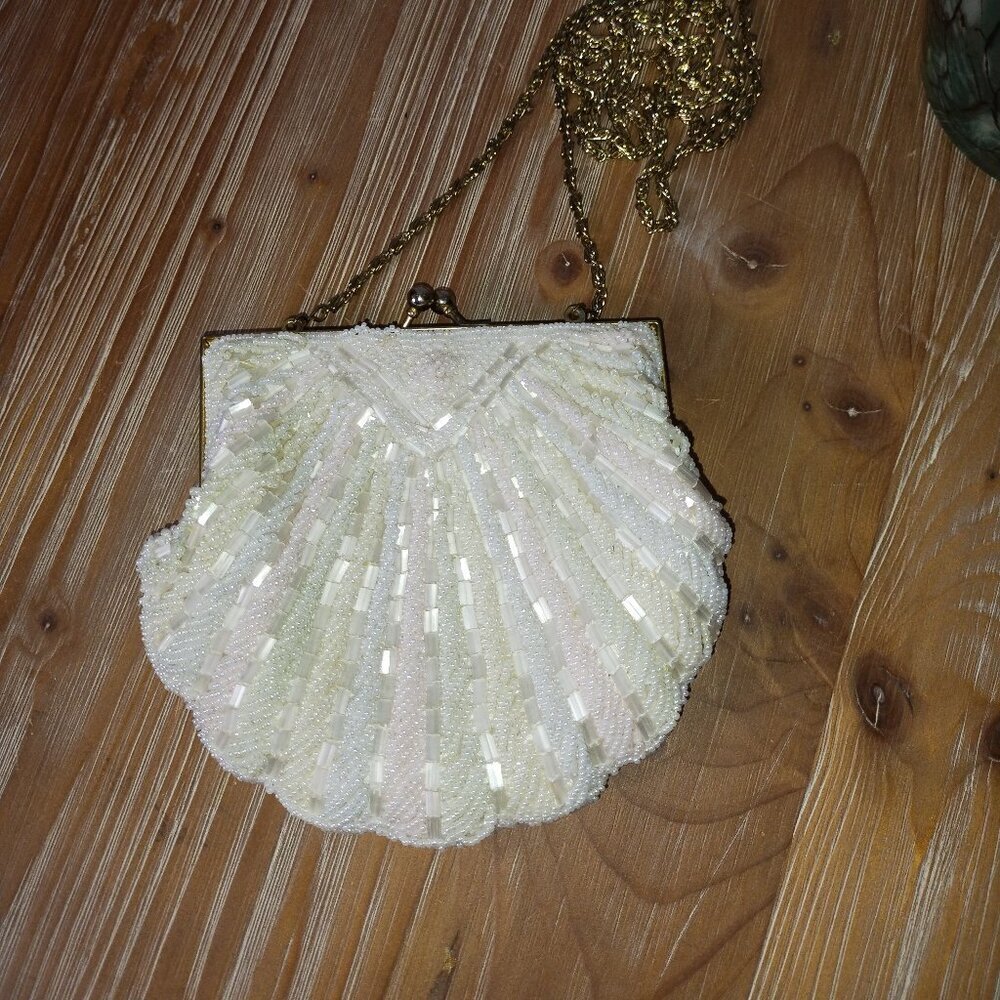 La Regale Cream Crossbody Bag